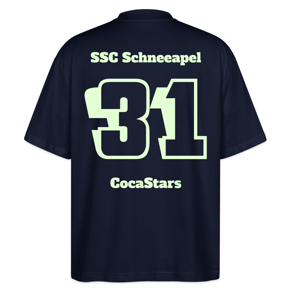 T-Shirt OS 200 g/m² - DTC - GLOWY_31SCHNEEAPEL - navy