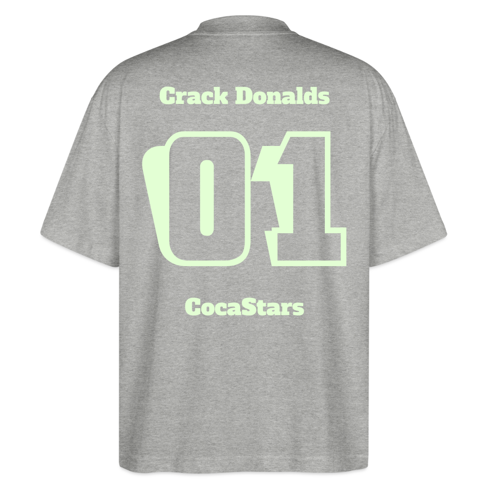 T-Shirt OS 200 g/m² GLOWY_01CRACK - heather grey