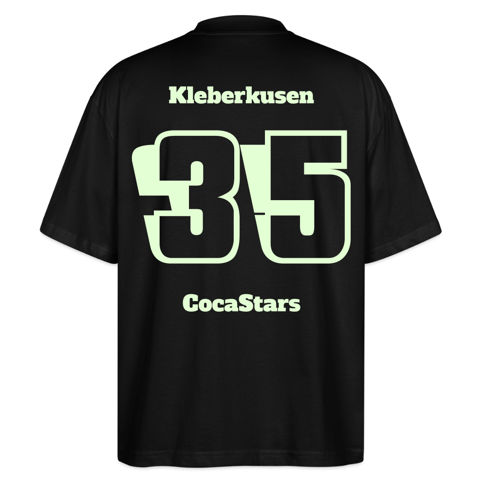 T-Shirt OS 200 g/m² - DTC - GLOWY_35KLEBERKUSEN - black
