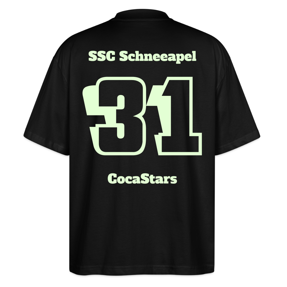 T-Shirt OS 200 g/m² - DTC - GLOWY_31SCHNEEAPEL - black