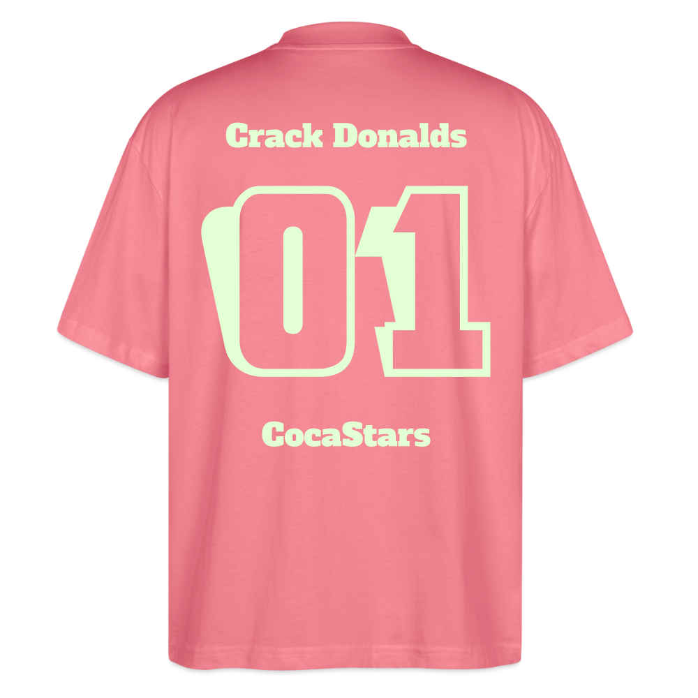 T-Shirt OS 200 g/m² GLOWY_01CRACK - pink joy