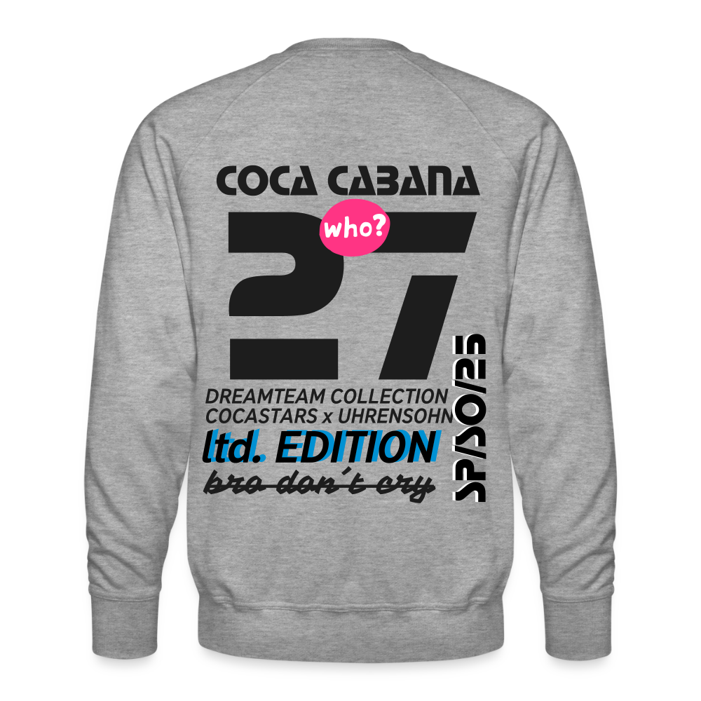 Men’s Premium Sweatshirt - DTW - 27COCACABANA27 - heather grey