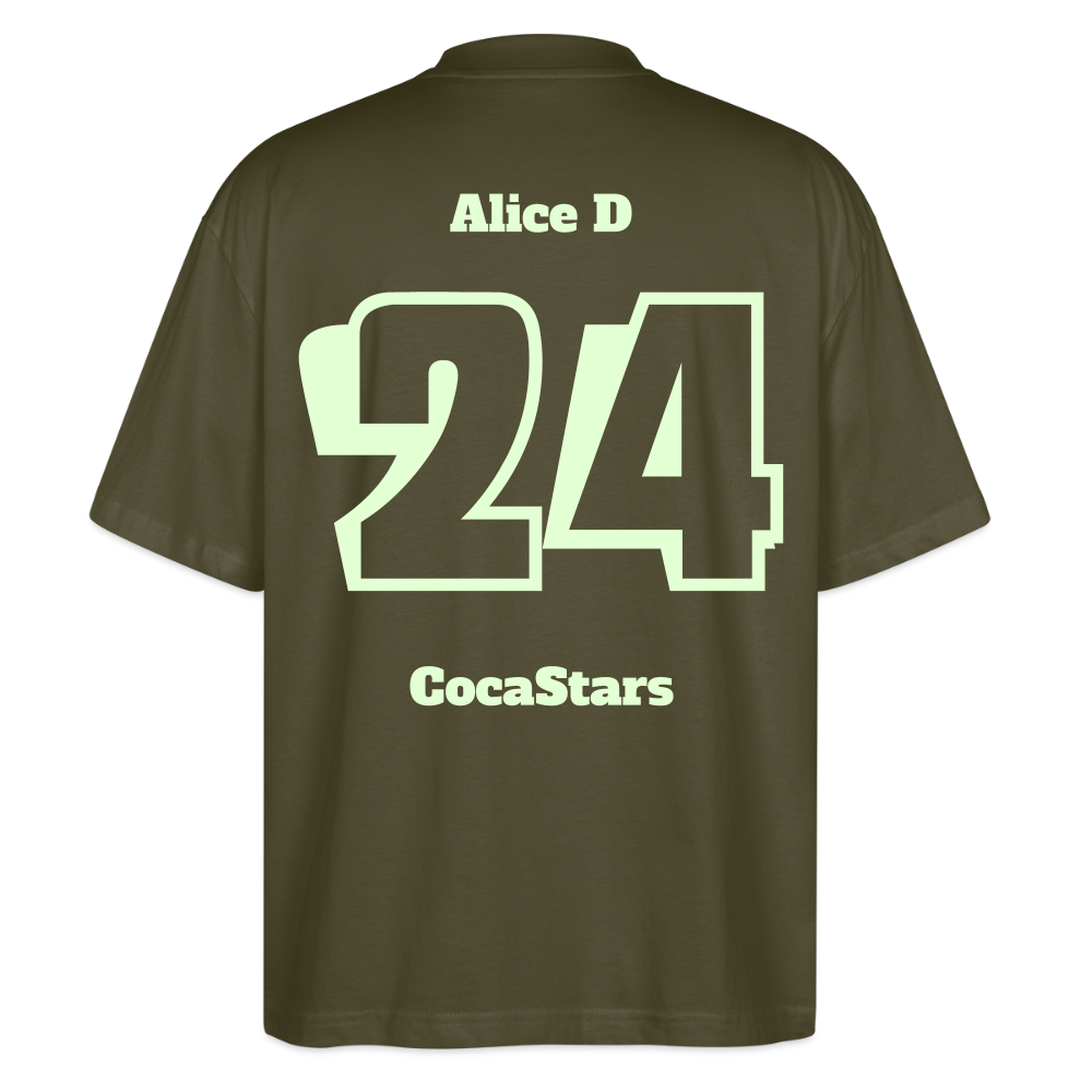 T-Shirt OS 200 g/m² - DTC - GLOWY_24ALICE - khaki