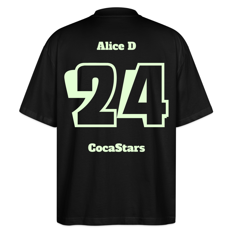 T-Shirt OS 200 g/m² - DTC - GLOWY_24ALICE - black