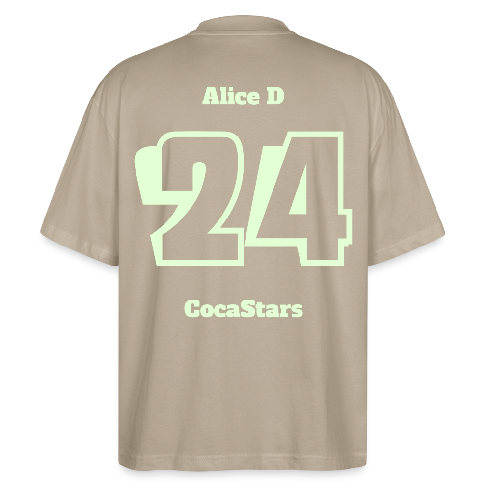 T-Shirt OS 200 g/m² - DTC - GLOWY_24ALICE - stone