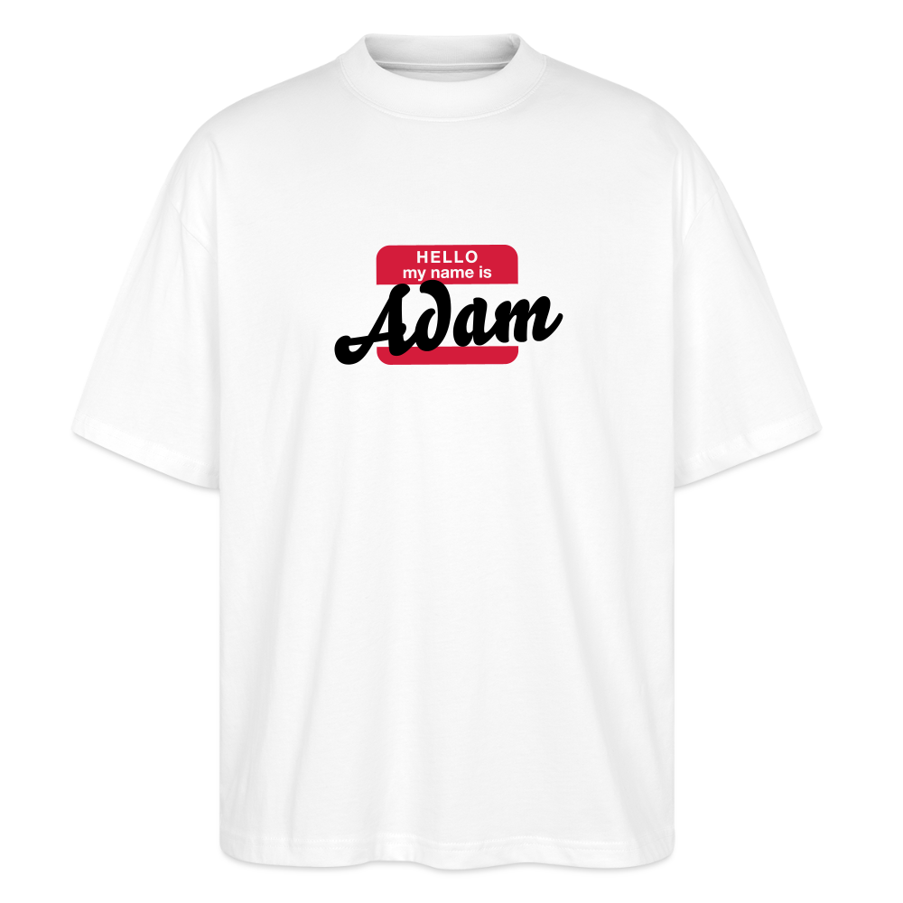 T-Shirt OS 200 g/m² - NAME - BRUDI_ADAM - white