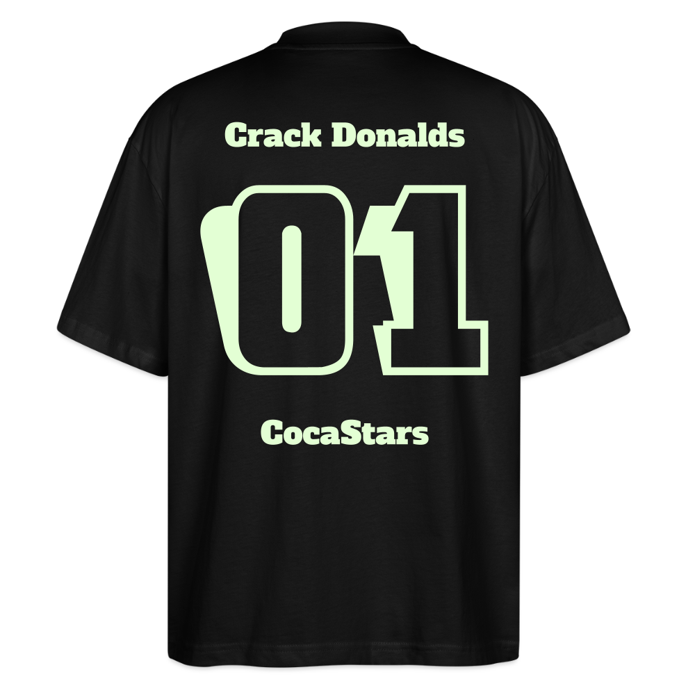 T-Shirt OS 200 g/m² GLOWY_01CRACK - black