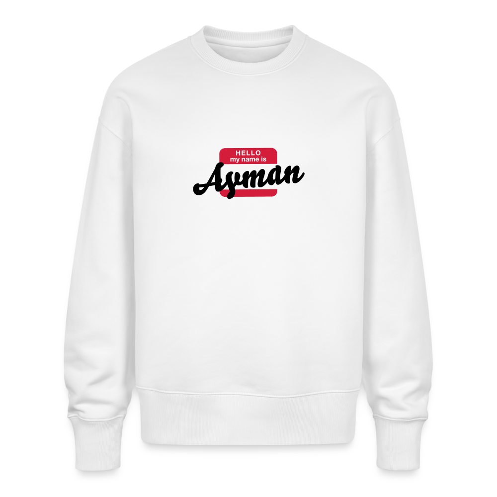Sweatshirt OS 350 g/m² NAME - BRUDI_AYMAN - white