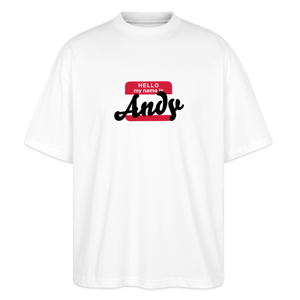 T-Shirt OS 200 g/m² - NAME - BRUDI_ANDY - white