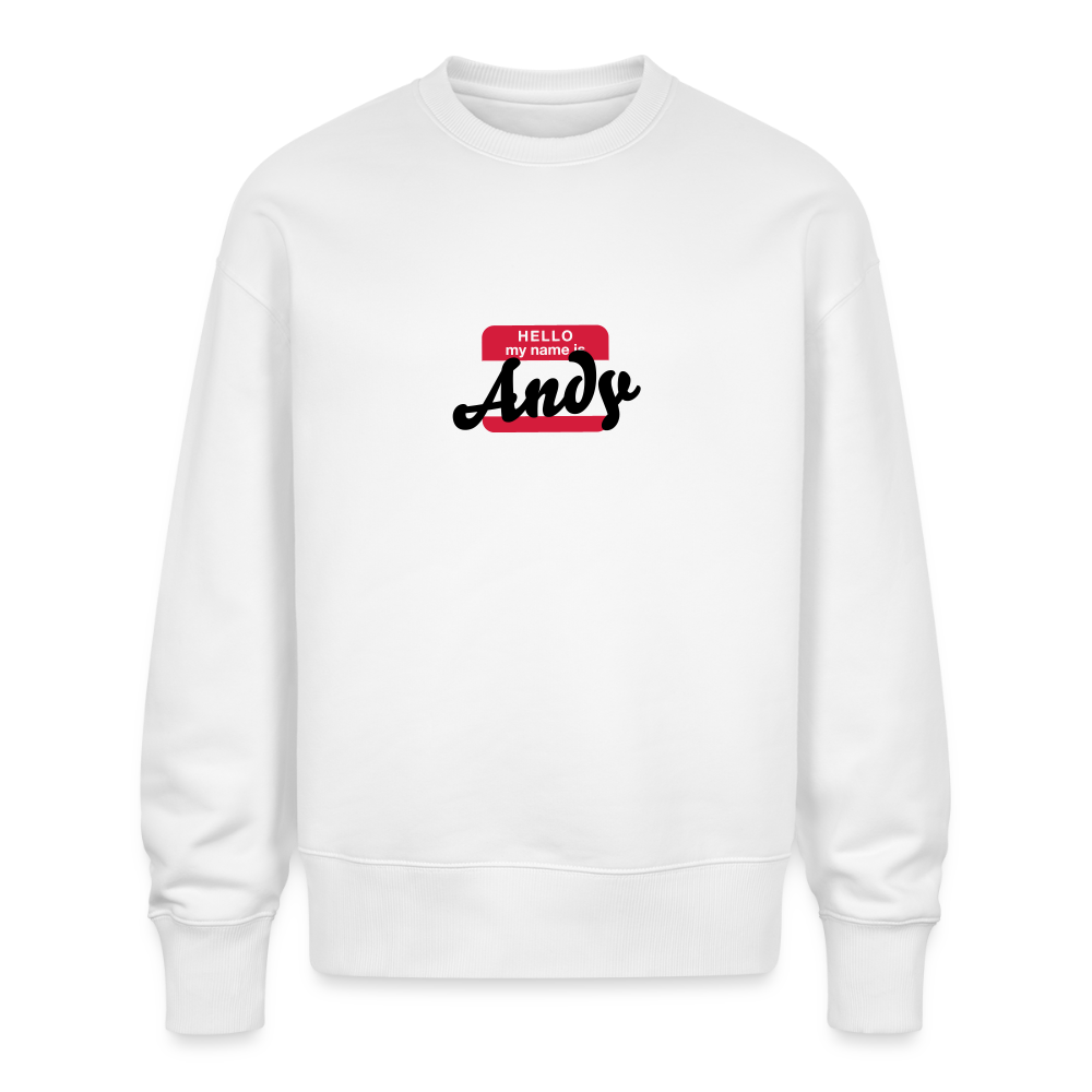 Sweatshirt OS 350 g/m² NAME - BRUDI_ANDY - white