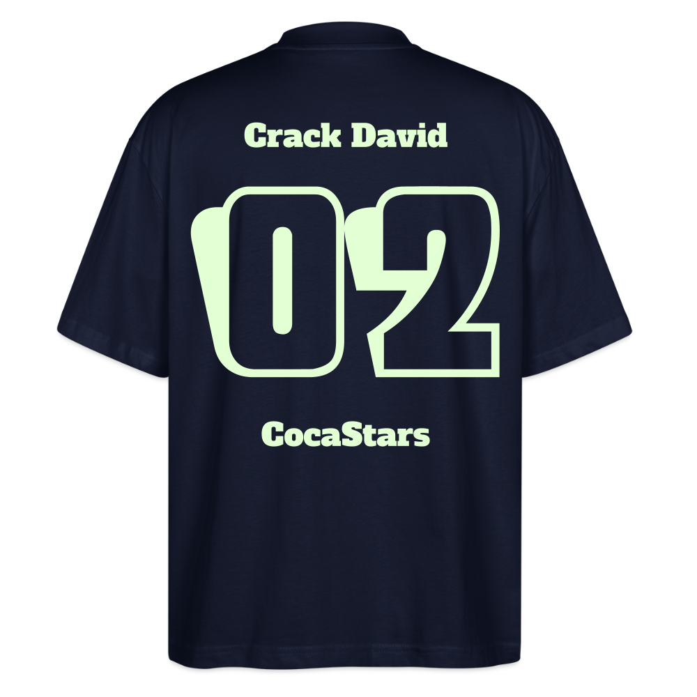 T-Shirt OS 200 g/m² - DTC - GLOWY_02DAVID - navy