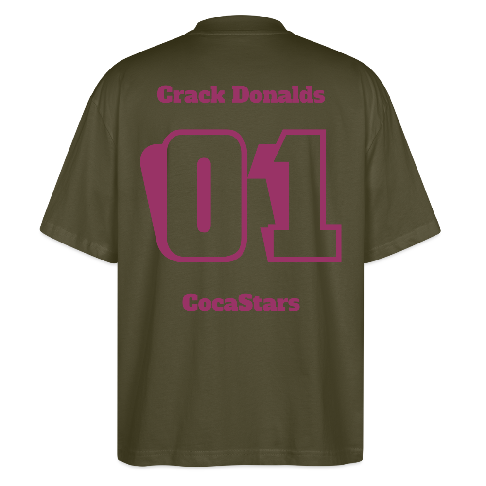 T-Shirt OS 200 g/m² CHERRY_01CRACK - khaki