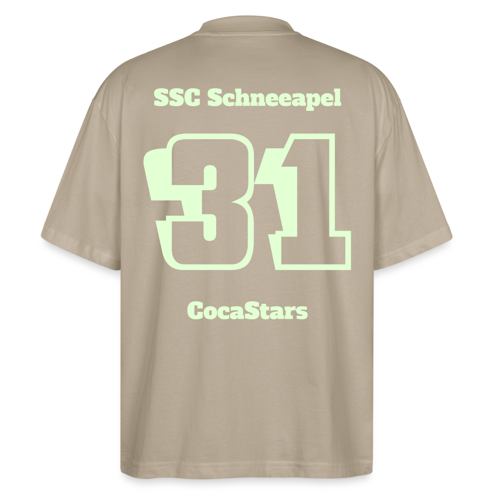 T-Shirt OS 200 g/m² - DTC - GLOWY_31SCHNEEAPEL - stone