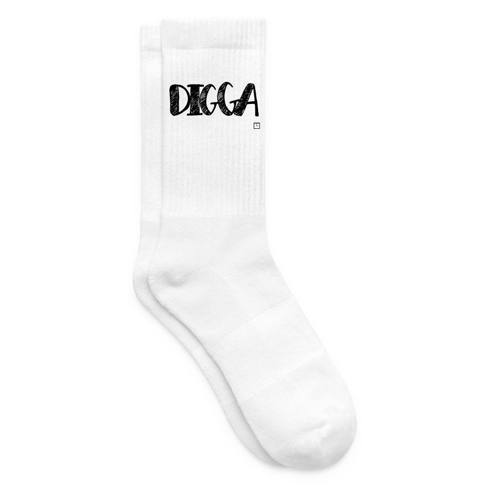 SOCKEN DIGGA - white