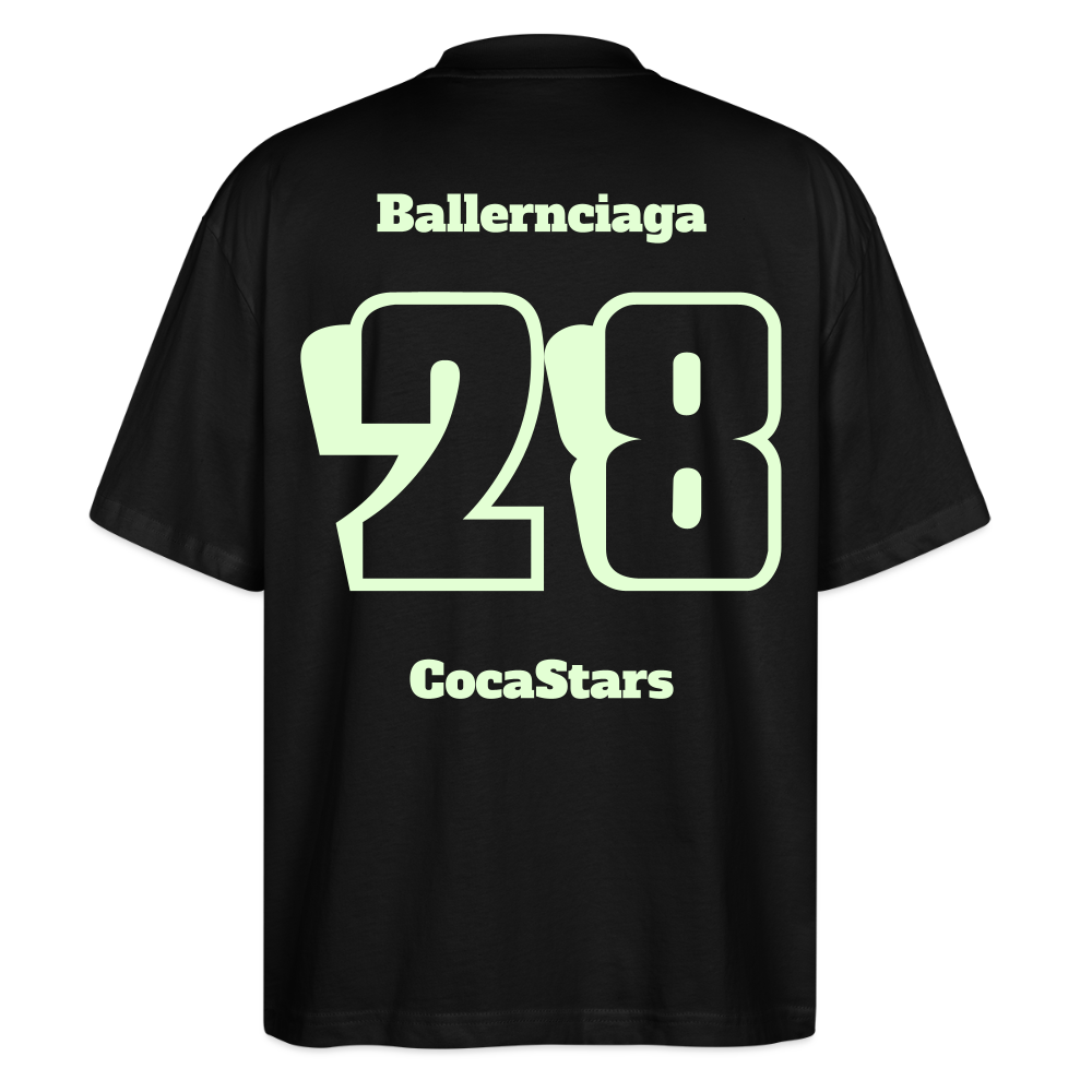 T-Shirt OS 200 g/m² - DTC - GLOWY_28BALLERN - black