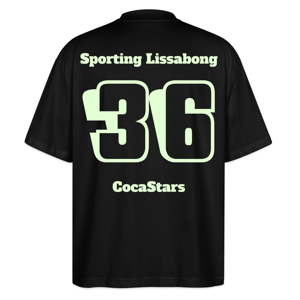 T-Shirt OS 200 g/m² - DTC - GLOWY_36LISSABONG - black
