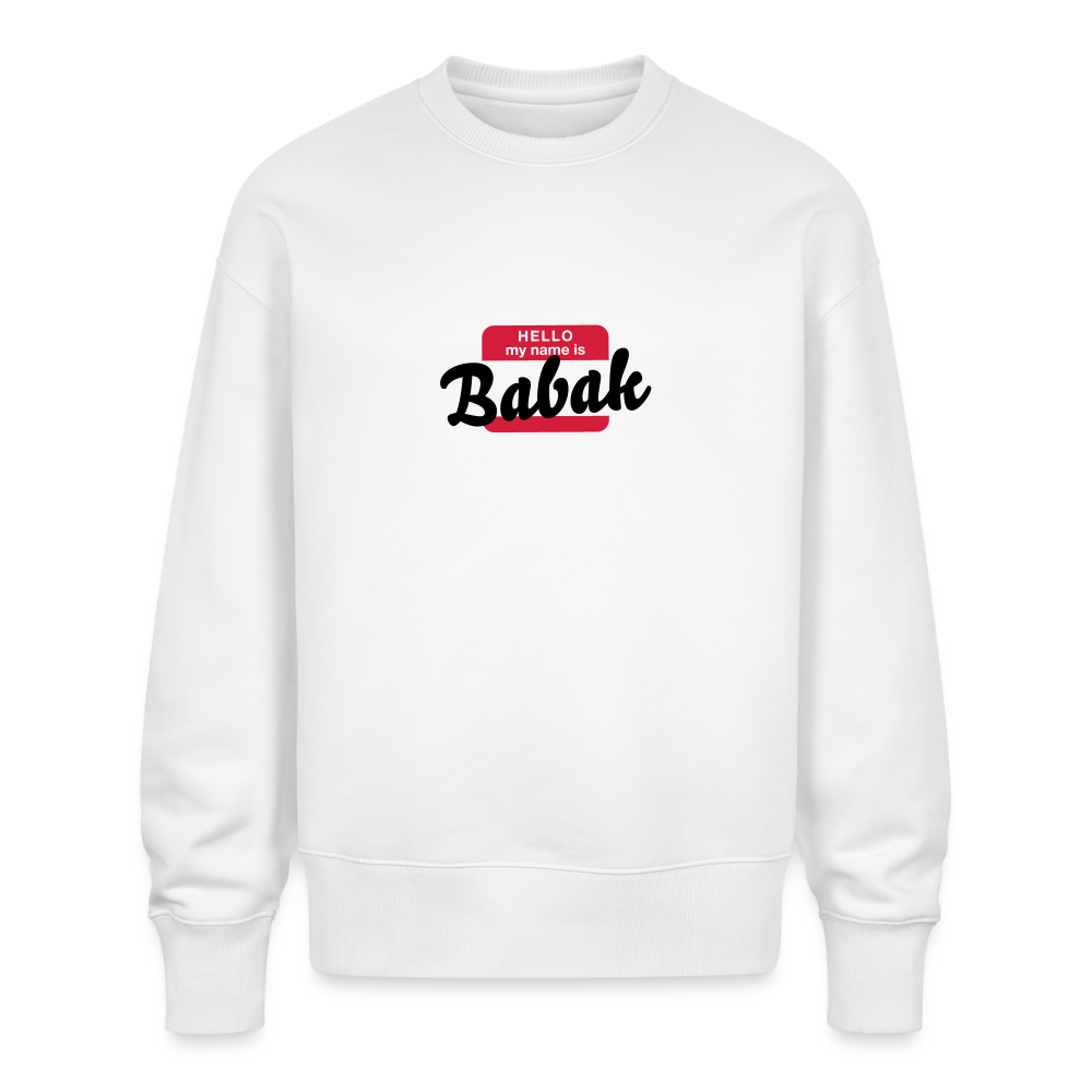Sweatshirt OS 350 g/m² NAME - BRUDI_BABAK - white