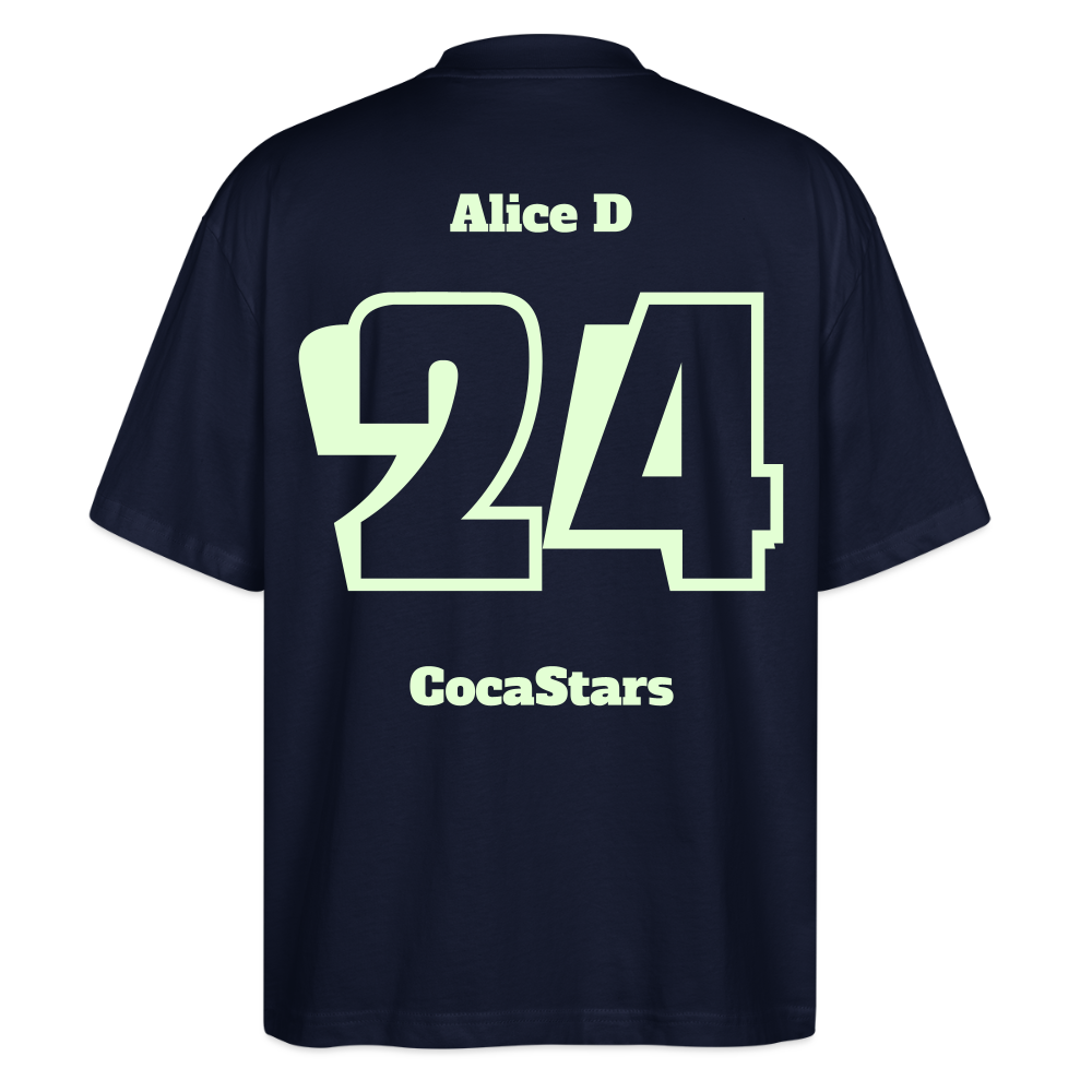 T-Shirt OS 200 g/m² - DTC - GLOWY_24ALICE - navy