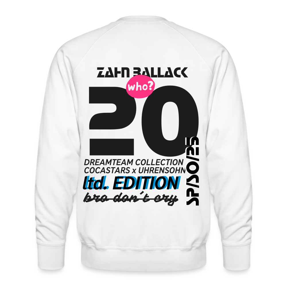Men’s Premium Sweatshirt - DTW - 20ZAHNBALLACK20 - white