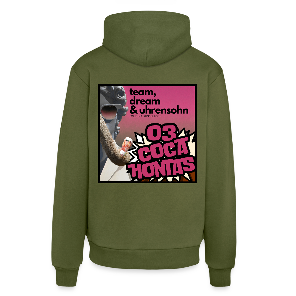 ORGANIC HOODIE - 03HONTAS - MOSS GREEN