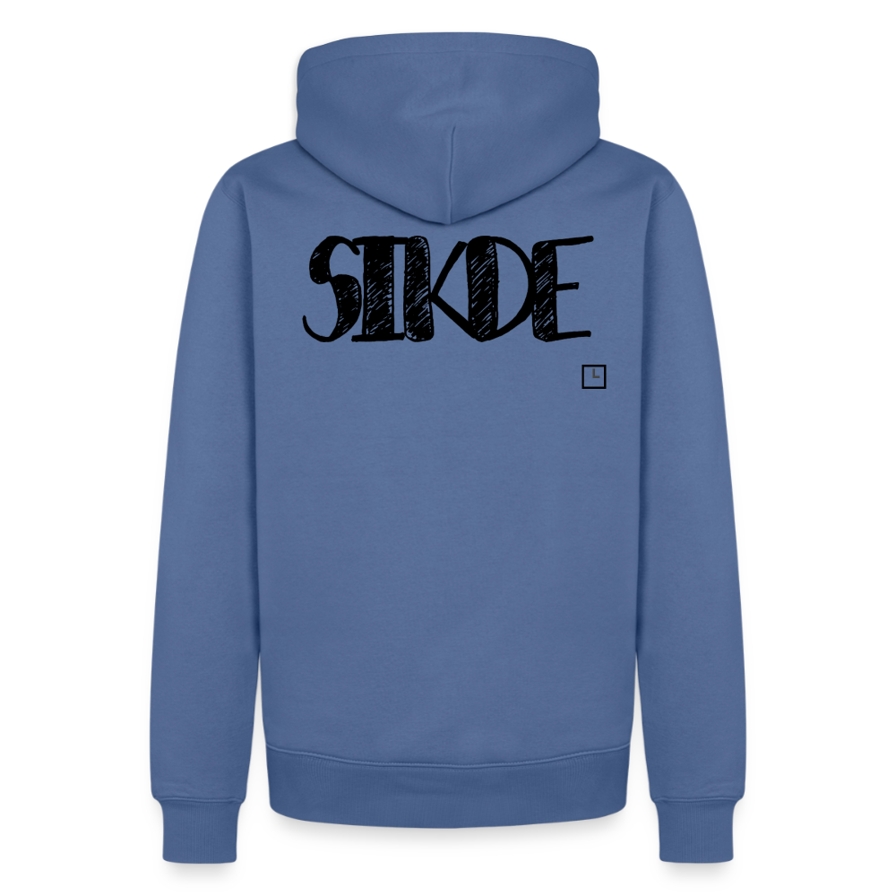 HOODIE SIKDE - stone blue