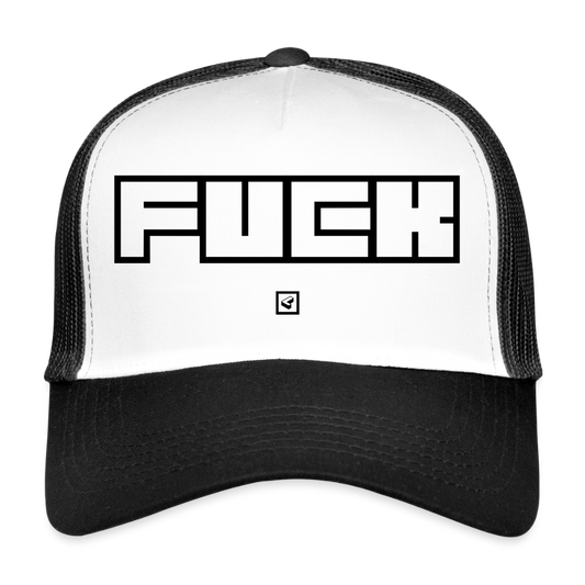 MESHCAP US_FUCK - white/black