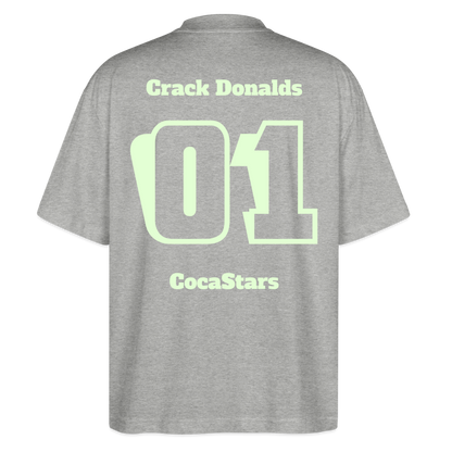 T-Shirt OS 200 g/m² GLOWY_01CRACK - heather grey