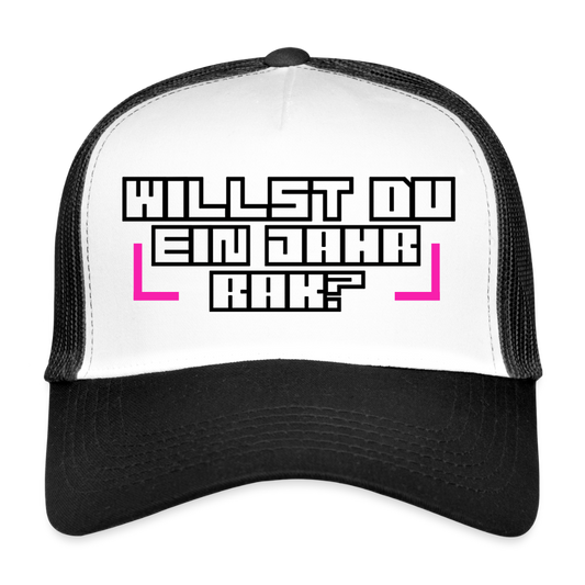 MeshCap - USC - "RAK?" - white/black
