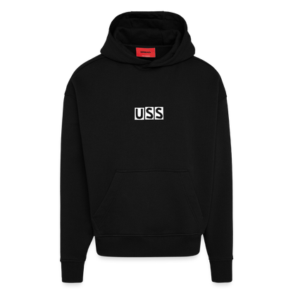 HOODIE W/WHO?MORE3 - SOLID BLACK
