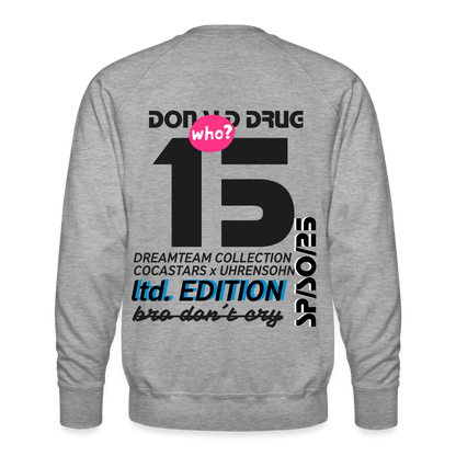 Men’s Premium Sweatshirt - DTW - 15DONALDDRUG15 - heather grey