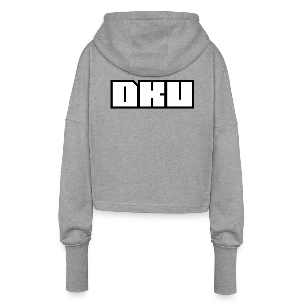 W. Cropped Hoodie - DKU - heather grey