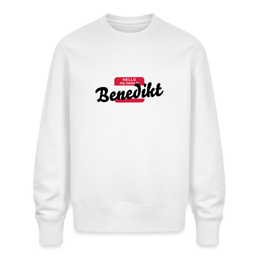 Sweatshirt OS 350 g/m² NAME - BRUDI_BENEDIKT - white