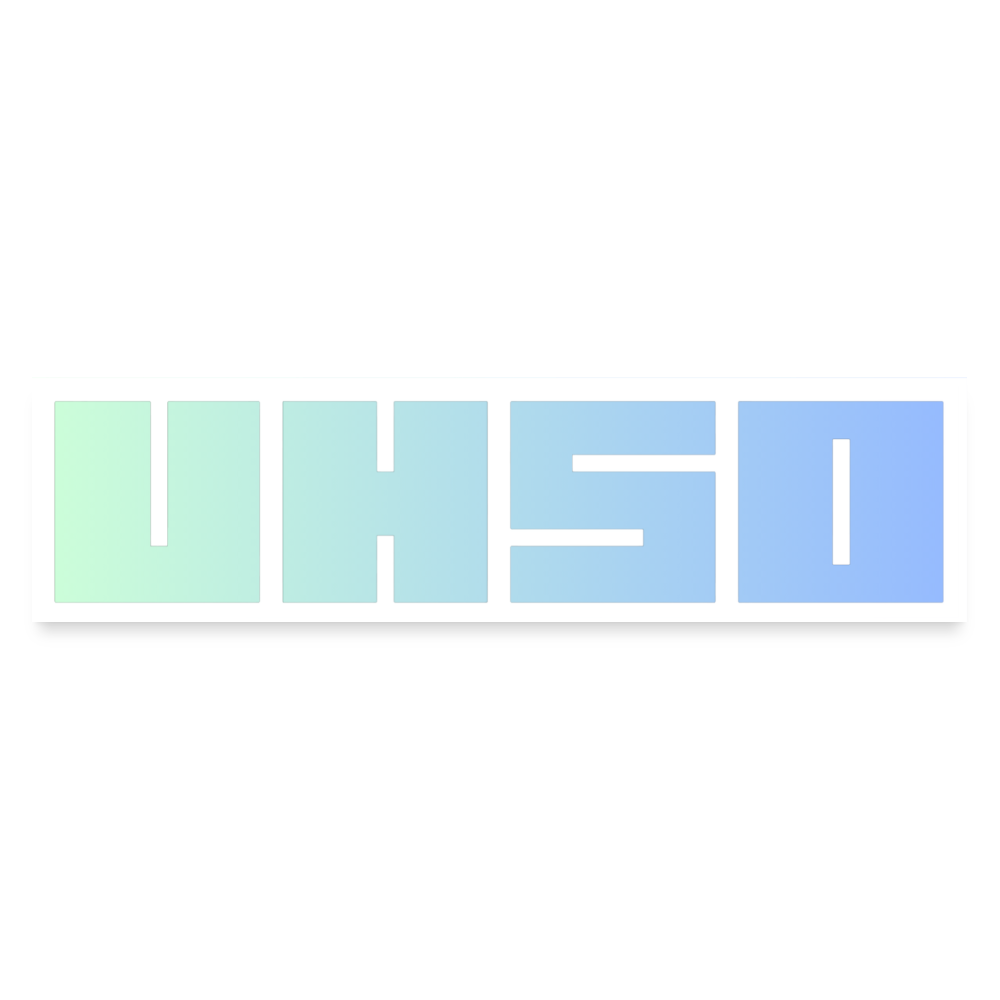 STICKER UHSO2 - white matte