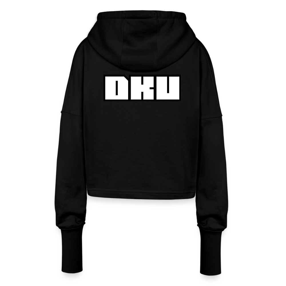 W. Cropped Hoodie - DKU - black