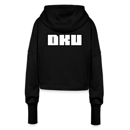 W. Cropped Hoodie - DKU - black