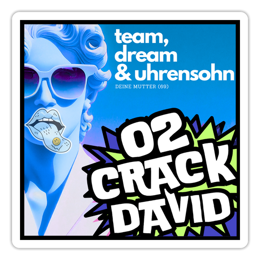 STICKER - 02DAVID - white matte