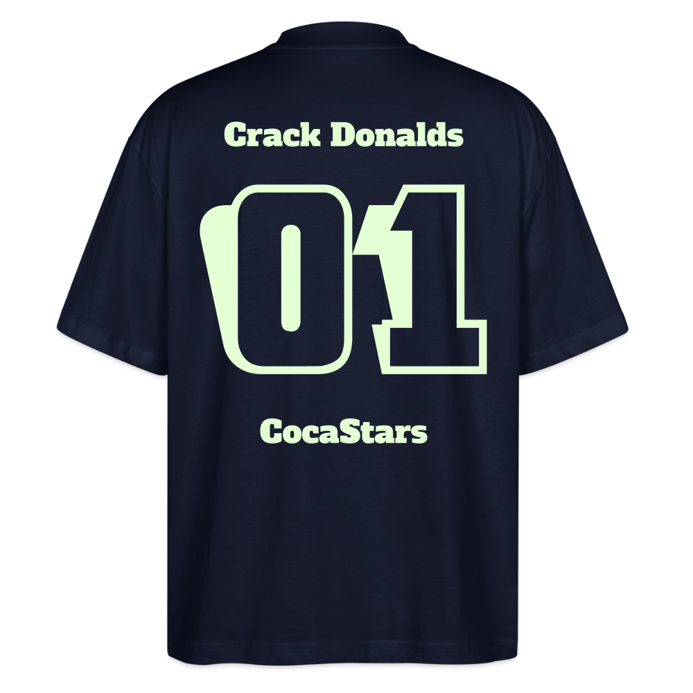 T-Shirt OS 200 g/m² GLOWY_01CRACK - navy