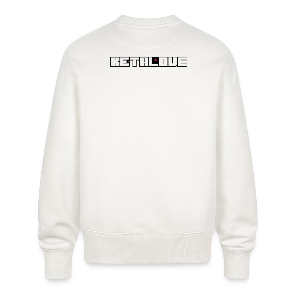 Unisex OS Organic Sweatshirt 350 g/m² - USC_KETALOVE - OFF WHITE