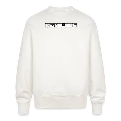 Unisex OS Organic Sweatshirt 350 g/m² - USC_KETALOVE - OFF WHITE