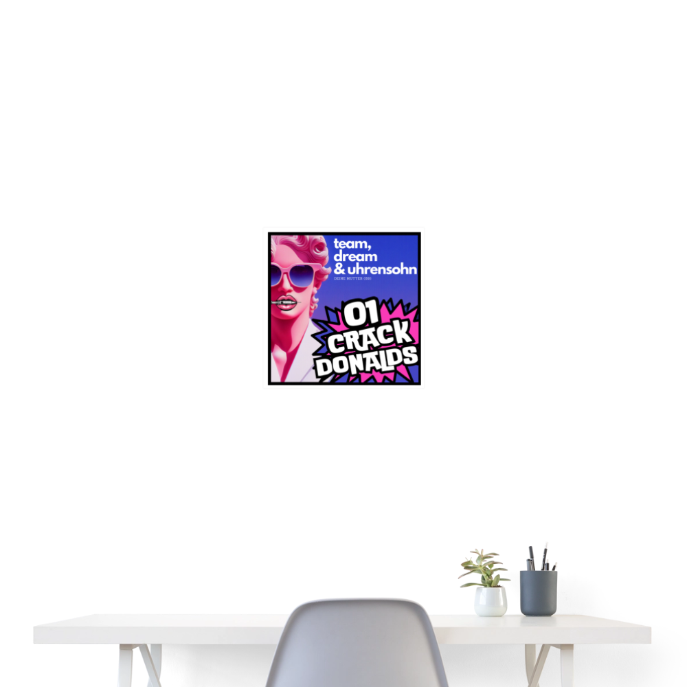POSTER ART SMALL - 01CRACK - white