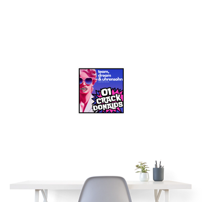 POSTER ART SMALL - 01CRACK - white