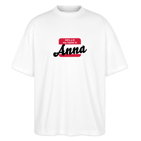 T-Shirt OS 200 g/m² - NAME - SIS ANNA_NASS - white
