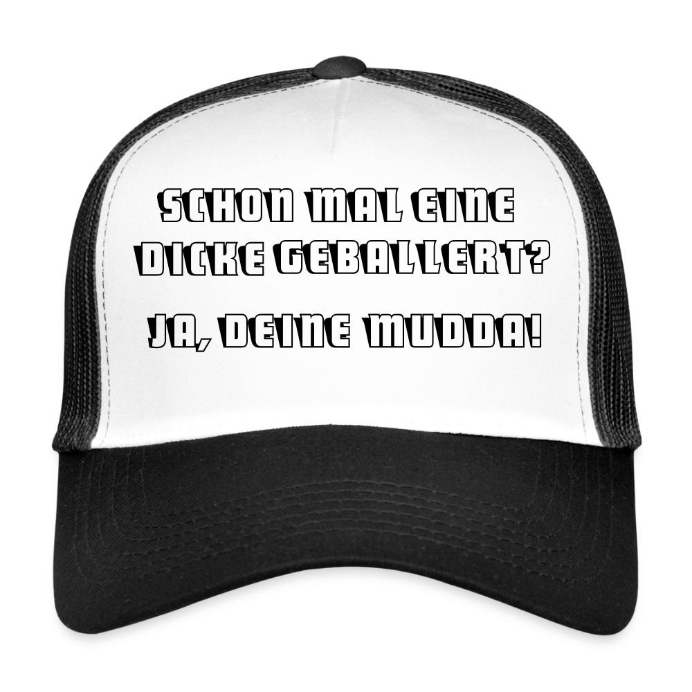MESHCAP UNISEX ZPC_"MUDDA1" - white/black