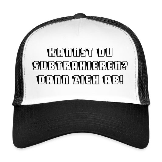 MESHCAP UNISEX ZPC_"MINUS" - white/black