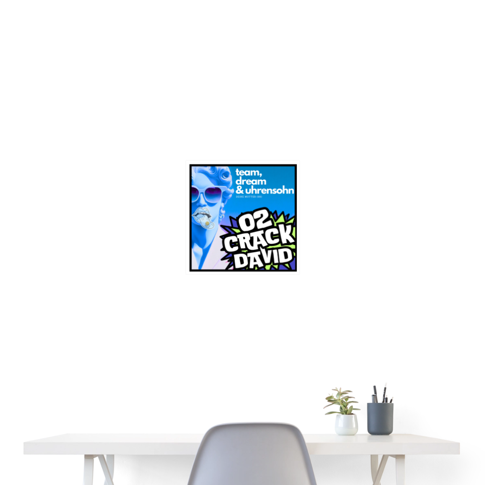 POSTER ART SMALL - 02DAVID - white