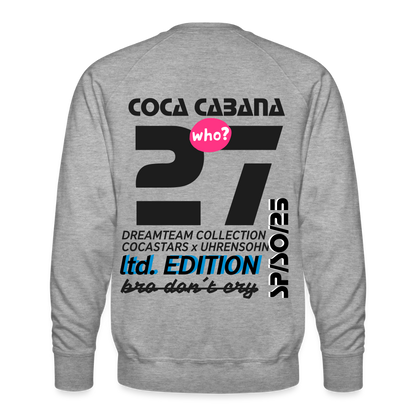 Men’s Premium Sweatshirt - DTW - 27COCACABANA27 - heather grey