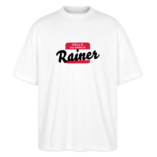 T-Shirt OS 200 g/m² - NAME - BRUDI_RAINER_NERVENKITZEL - white