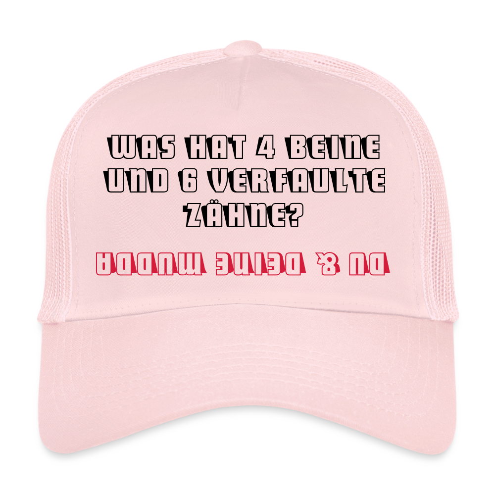 MESHCAP UNISEX ZPC_"ZÄHNE1" - pale pink