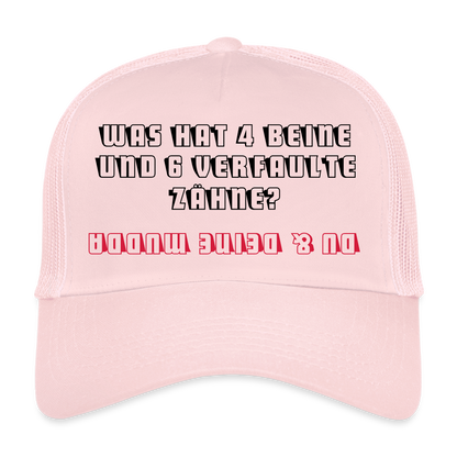 MESHCAP UNISEX ZPC_"ZÄHNE1" - pale pink