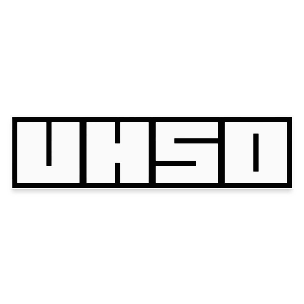 STICKER UHSO - white matte